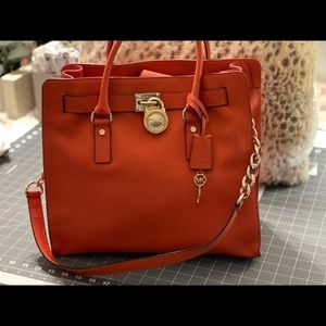 Large Michael Kors Hamilton Satchel
